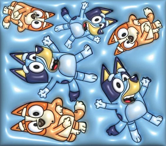 Bluey and Bingo 3D Tumbler