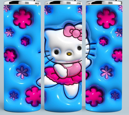 3D Inflated Hello Kitty tumbler