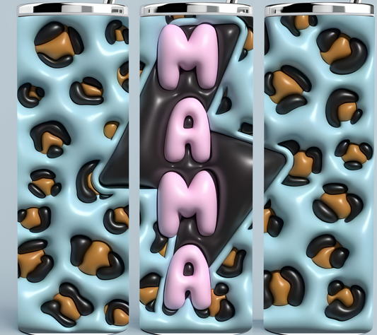 3D Inflated Baby blue Mama Tumbler