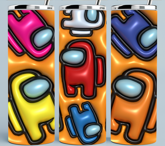 3D Inflated Cartoon Among Us