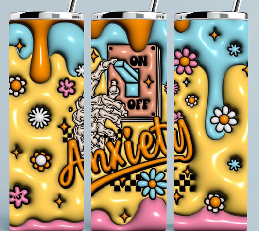 3D Inflated Anxiety Switch tumbler