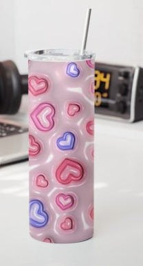 Purple, Red, and Pink tumbler