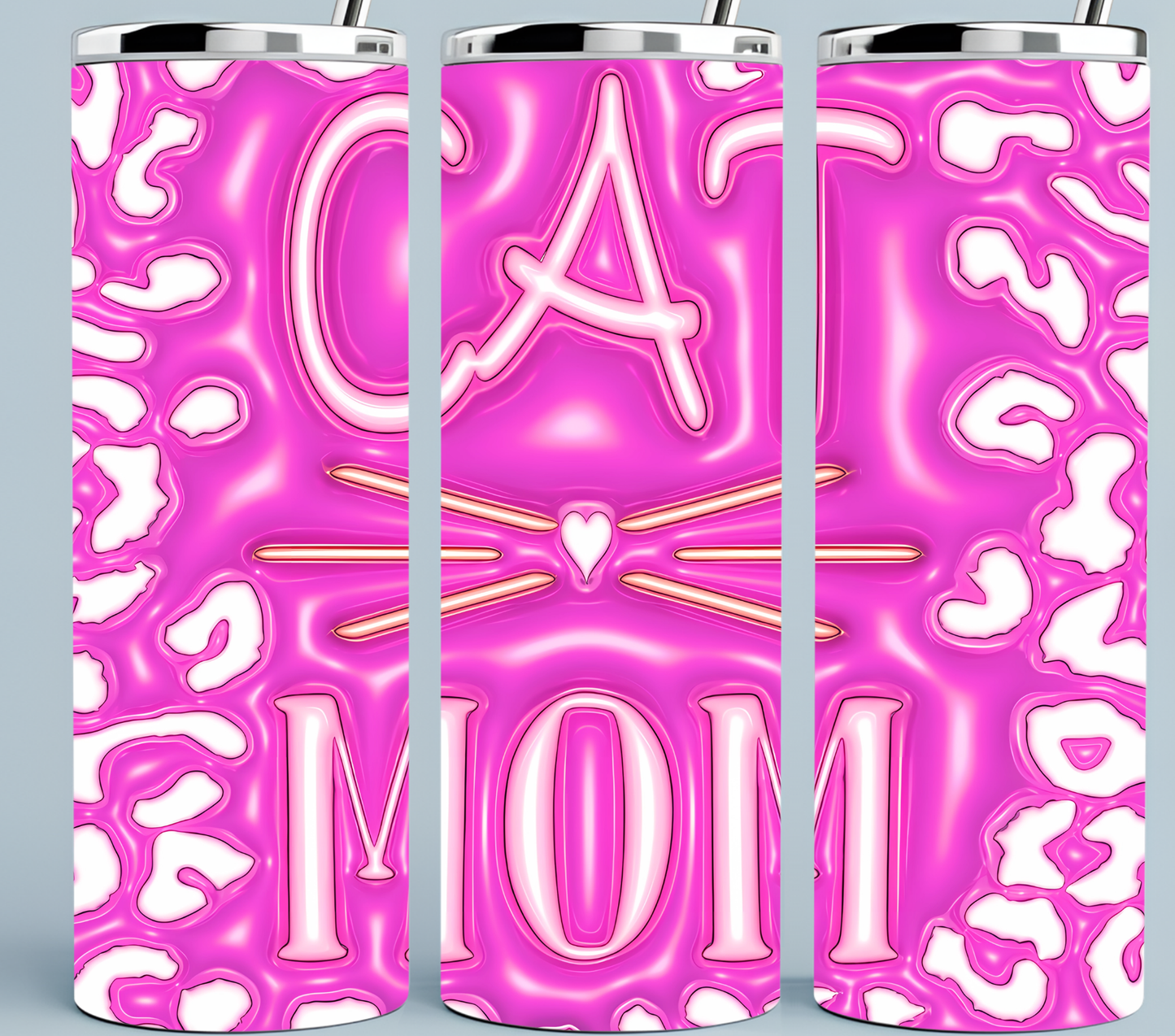 Cat Mom Pink tumbler