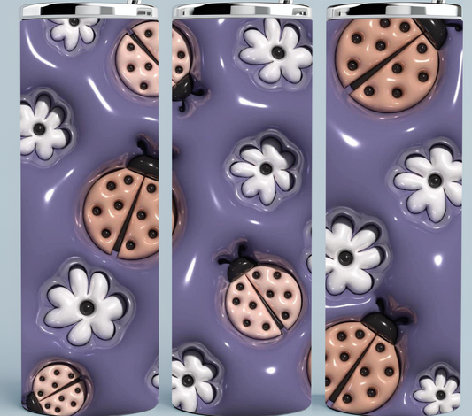 3D Inflated Lady Bug Tumbler