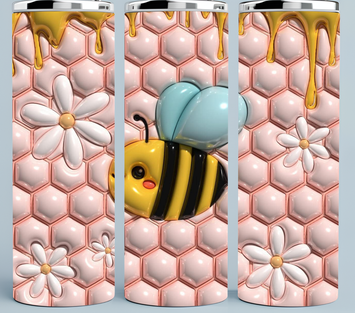 3D Inflated Bumblebee tumbler