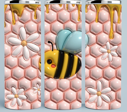 3D Inflated Bumblebee tumbler