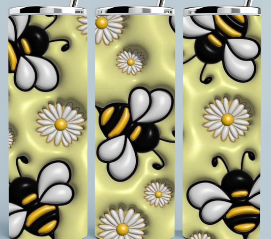 3D Inflated Bumblebee Tumbler