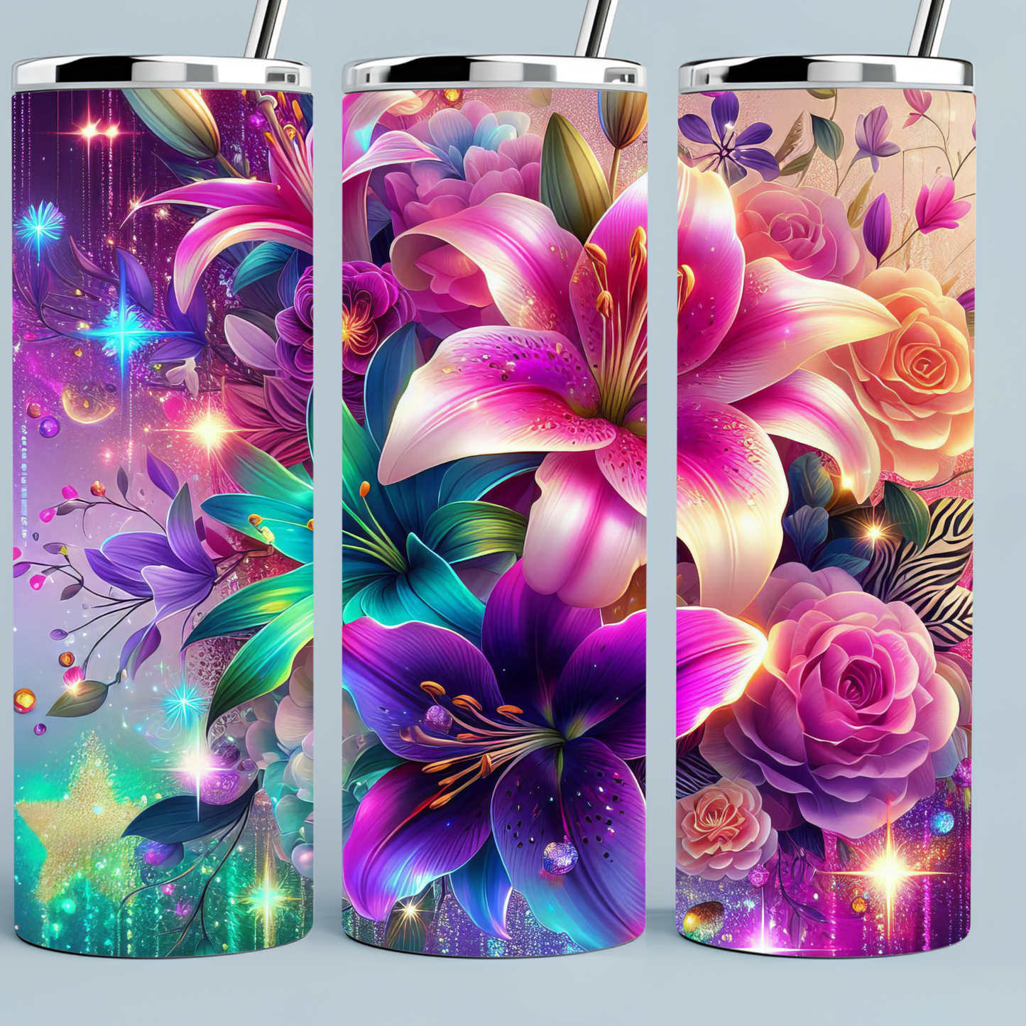 Bright Colored Lily Tumbler