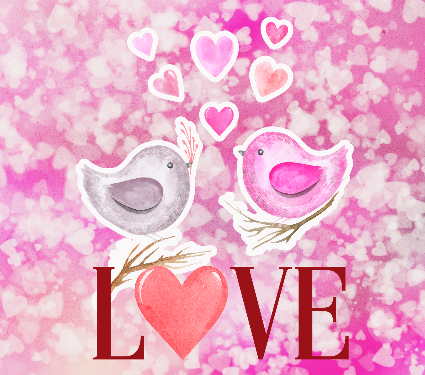 Be Mine Gnome Pink Love Bird Tumbler
