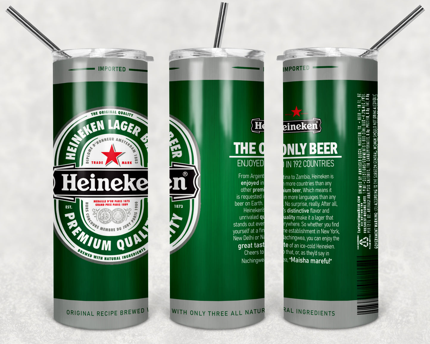 Heineken Beer Tumbler