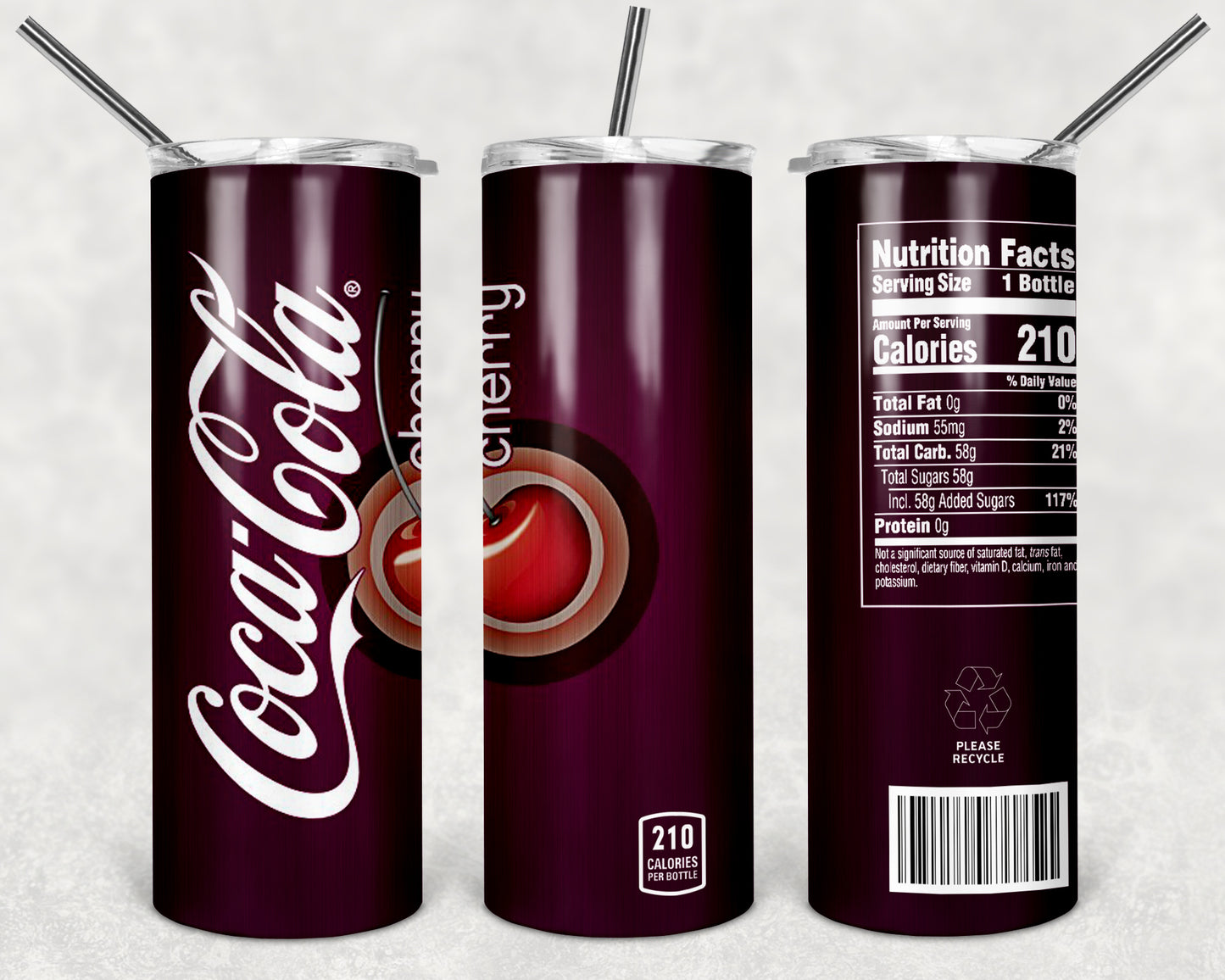 Cherry Coca Cola tumbler