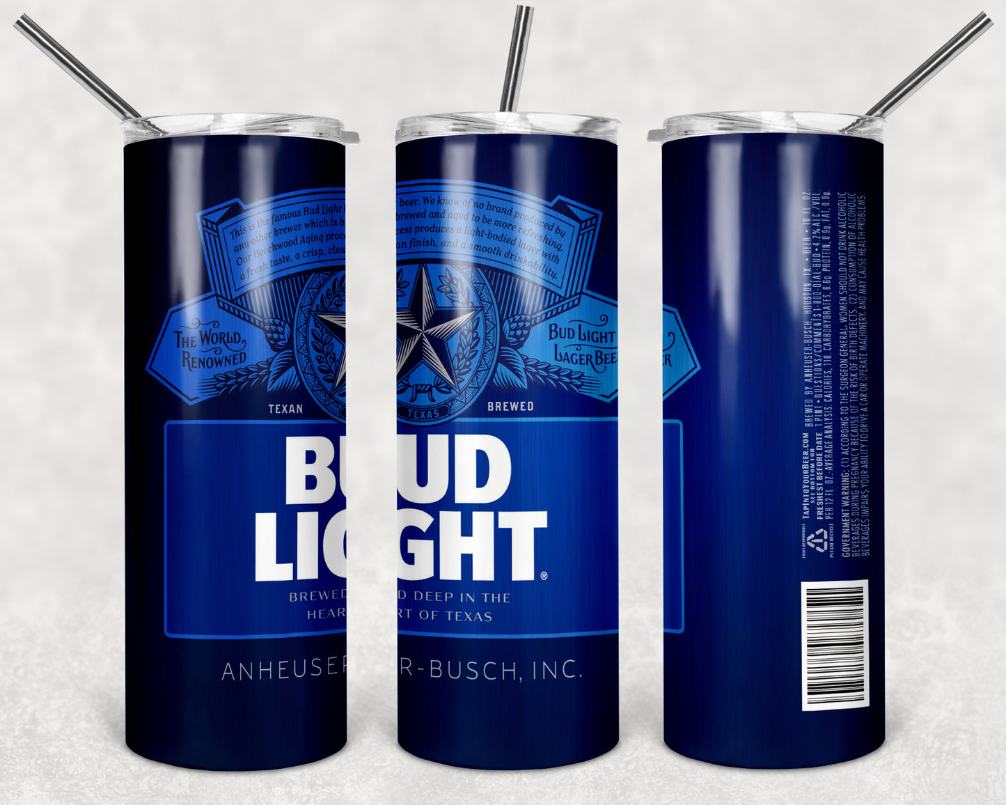 Bud Light Blue tumbler