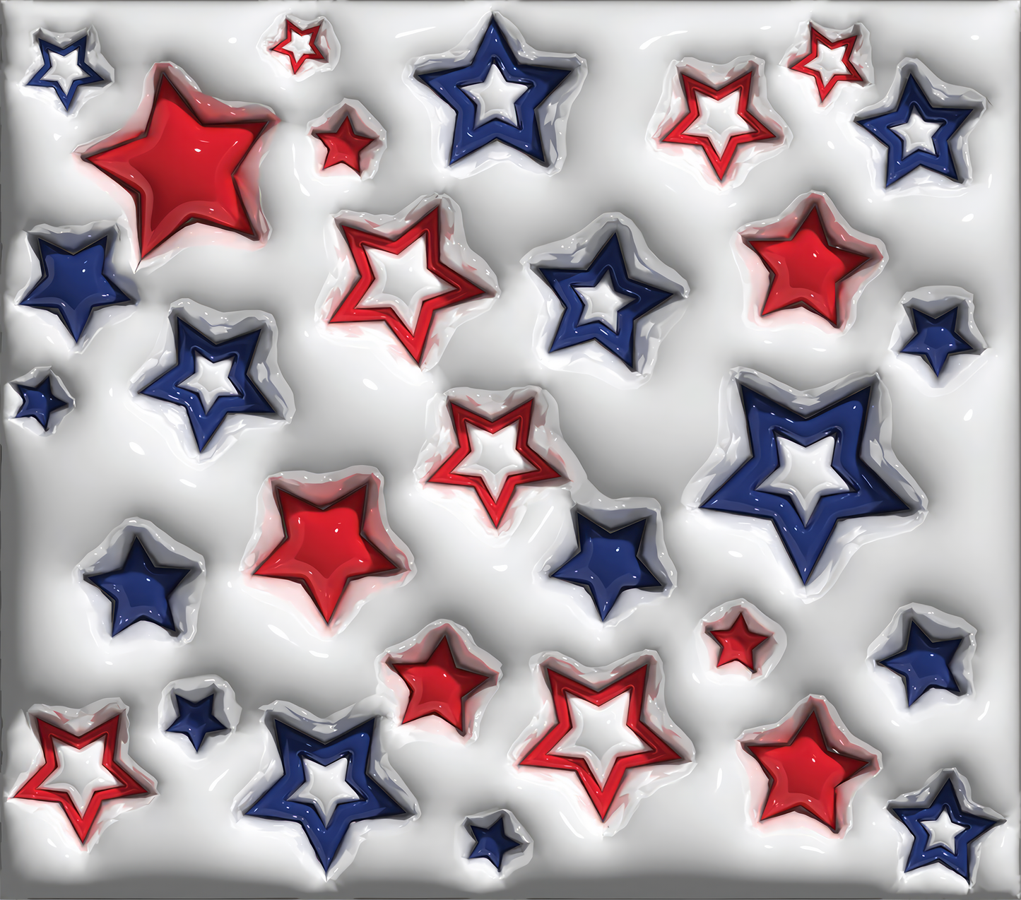 Red White and Blue Stars