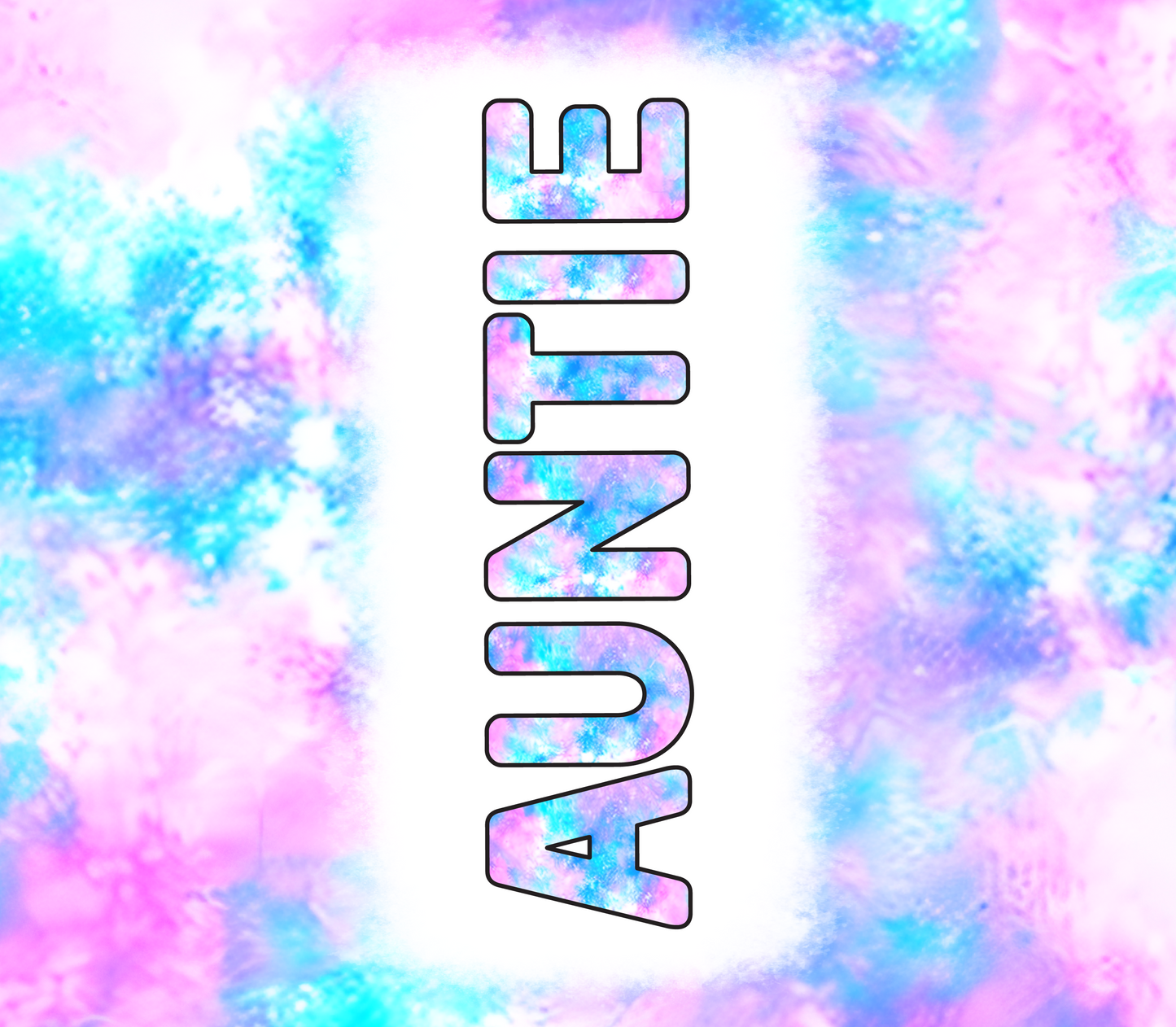 Auntie Pink and Blue Tumbler